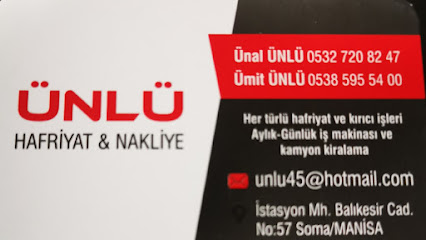 Soma Ünlü Hafriyat - Nakliye kapak görseli