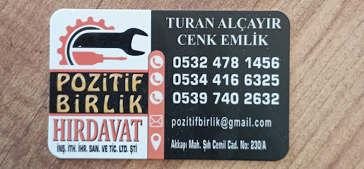 Pozitif Birlik İNş. İTH ihrc kapak görseli