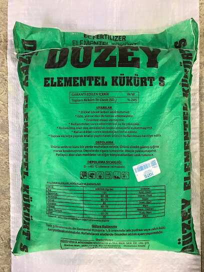 DÜZEY KİMYA MİKRONİZE MADENLER VE TARIM ÜRÜNLERİ SAN. VE TİC. LTD ŞTİ kapak görseli