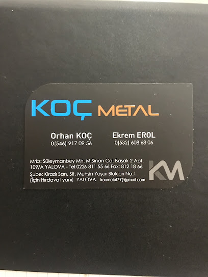 YALOVA KOÇ METAL ALÜMİNYUM LTD ŞTİ kapak görseli