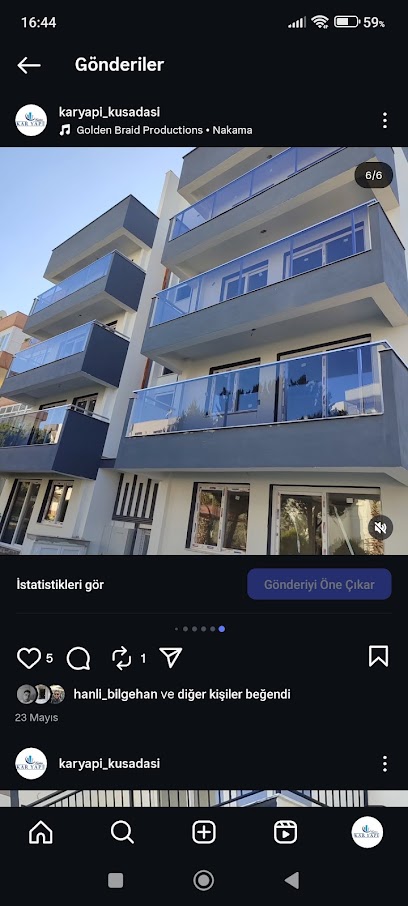 KAR YAPI PVC CAM BALKON PANJUR SİNEKLİK DUŞAKABİN kapak görseli