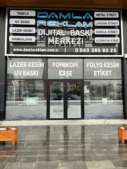 Damla Etiket Reklam / Metal Etiket / Uv Baskı / Lazer Markalama / Dijital Baskı /Lazer Kesim kapak görseli