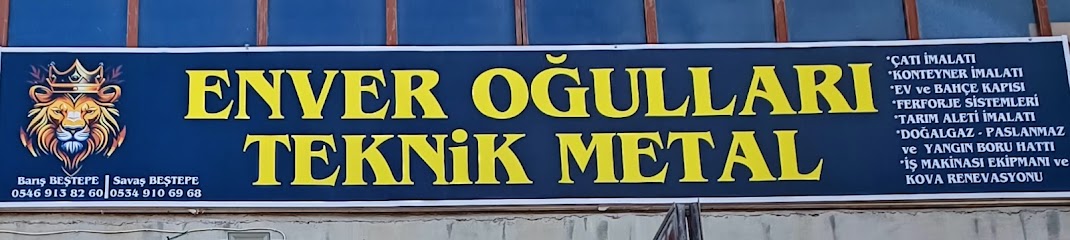 ENVER OĞULLARI TEKNİK METAL kapak görseli
