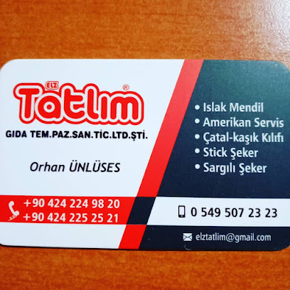 Elz Tatlim Gida Temizlik Pazarlama İthalat İhracat Sanayi Ve Ticaret Limited Şirketi kapak görseli