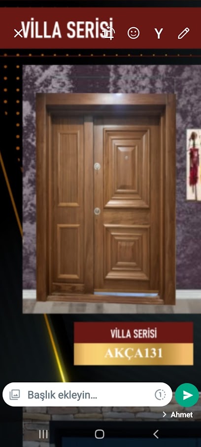 AKCAKAYA ÇELiK KAPI kapak görseli