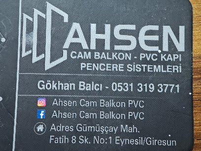 Ahsen cam balkon PVC kapak görseli