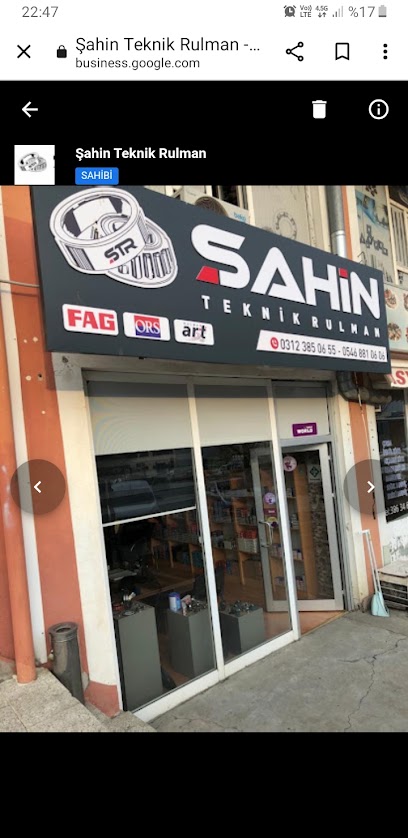 Şahin Teknik Rulman kapak görseli