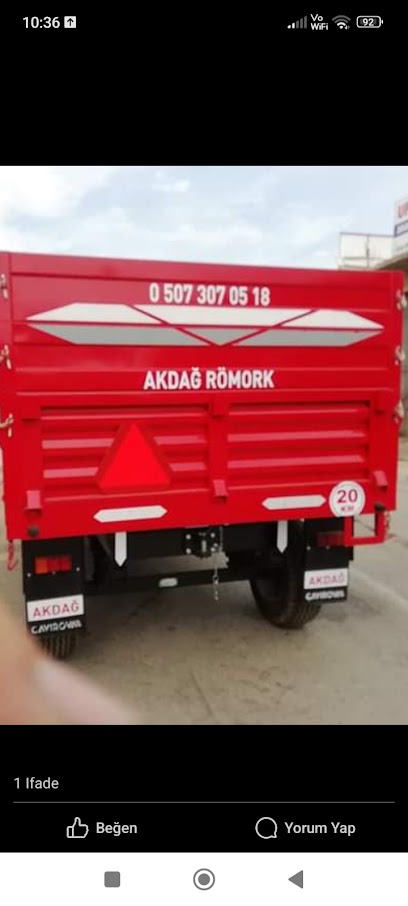 Akdağ çelik çatı römork kapak görseli