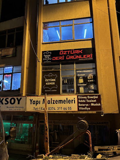 ÖZTÜRK KEMER DERİ ÜRÜNLERİ kapak görseli