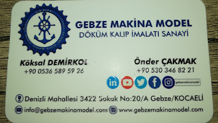 Gebze Makina Model Döküm Kalıp İmalat sanayi kapak görseli