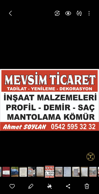 MEVSİM İNŞAAT ve YAPI MALZEMELERİ kapak görseli