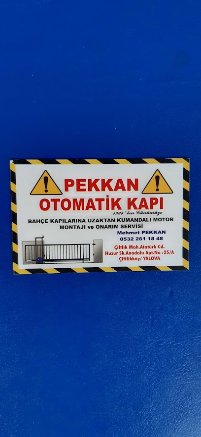 PEKKAN OTOMATİK KAPI kapak görseli