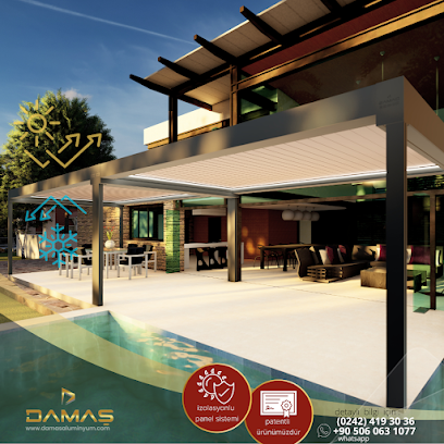 Damaş Alüminyum Bioklimatik Pergola, Tente ve Cam Sistemleri Antalya kapak görseli
