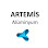 İşleyen aluminyum logosu
