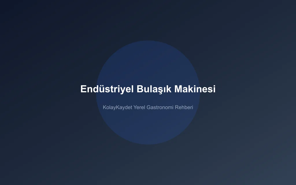 Endüstriyel Bulaşık Makinesi Beyoğlu işletme fotoğrafı
